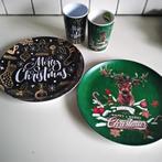 Melamine ( kerst) sets voor kinderen, Overige materialen, Ophalen of Verzenden, Zo goed als nieuw, Bord(en)
