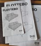 IKEA FLOTTEBO Slaapbank, Huis en Inrichting, Tweepersoons, Grijs, Ophalen of Verzenden, Zo goed als nieuw