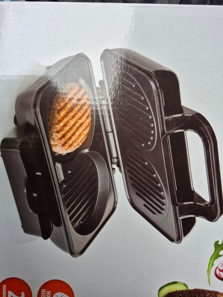Tristar GR-2843 Hamburger Maker, Witgoed en Apparatuur, Contactgrills, Nieuw, Ophalen of Verzenden