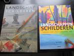 Schilderen: 2 boeken Landschappen schilderen. Opruiming!, Ophalen of Verzenden, Gebruikt, Overige typen