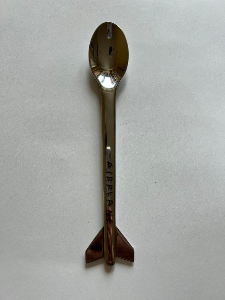 Lepeltje ‘vliegtuig’ van Villeroy & Boch ‘Airplane’ spoon, Ophalen of Verzenden, Zo goed als nieuw, Rvs of Chroom
