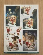 3D knipvel kerst kerstman nacht, Hobby en Vrije tijd, Kaarten | Zelf maken, Ophalen, Nieuw, Kerst, Knipvel