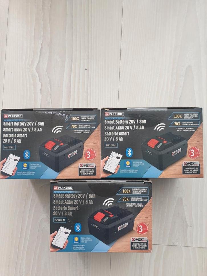 Parkside Performance 20v 8ah accu s, Doe-het-zelf en Verbouw, Gereedschap | Machine-onderdelen en Toebehoren, Nieuw, Ophalen