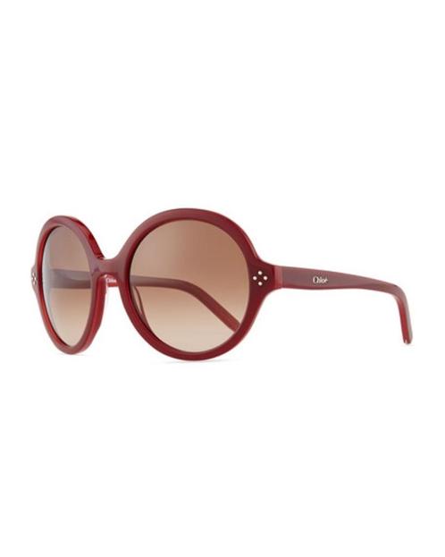 Als nieuw rode zonnebril Chloé gradient, Sieraden, Tassen en Uiterlijk, Zonnebrillen en Brillen | Dames, Zo goed als nieuw, Zonnebril