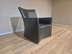 Bert Plantagie Elements - Fauteuil - Zwart - Leer - Design, Voltastraat 21, Barneveld, Ophalen of Verzenden, Zo goed als nieuw