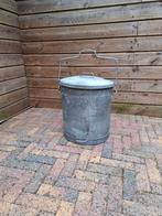 grote zinken emmer/vuilnisemmer, Ophalen, Gebruikt, 40 liter of meer, Metaal