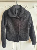 Nieuw zwart teddy jas merk Made in Italy maat 36, Made in Italy, Zwart, Nieuw, Ophalen of Verzenden