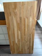 Massief eiken meubelpaneel 125x61 cm, Doe-het-zelf en Verbouw, Hout en Planken, Ophalen, Minder dan 25 mm, Eiken, Zo goed als nieuw