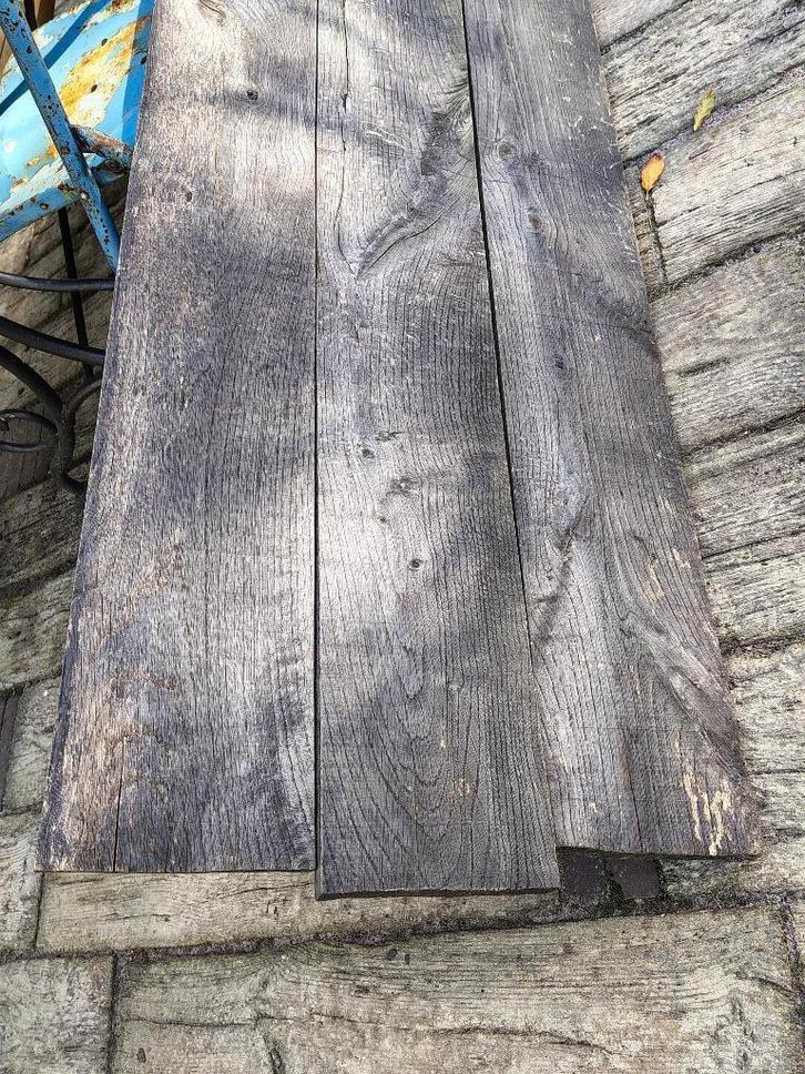 Kastanje planken, 3 x 300 (ruim) x20 cm, Doe-het-zelf en Verbouw, Hout en Planken, Gebruikt, Plank, Overige houtsoorten, 300 cm of meer