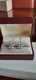 Vintage oorbellen met Swarovski  kristal, Ophalen of Verzenden, Zo goed als nieuw, Overige materialen, Met kristal