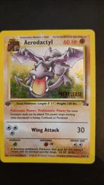 Pokemon: Aerodactyl (Fossil 1, Prerelease Stamp), Ophalen of Verzenden, Gebruikt, Losse kaart