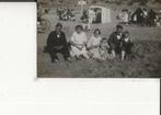 Loosduinen Fam Demkes-Lunenburg op het strand Fotokaart, Ophalen of Verzenden, Voor 1920, Ongelopen, Zuid-Holland