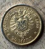 gouden 20 mark 1888, Ophalen, Duitsland, Losse munt