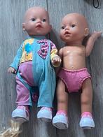 Twee Babypoppen met Accessoires, Kinderen en Baby's, Speelgoed | Poppen, Ophalen of Verzenden, Gebruikt, Babypop