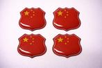 3D Chinese gel vlag stickers UV-bestendig, Verzenden, Nieuw, Overige typen