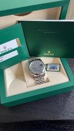 Rolex Datejust 36 – Ref. 116200 – Blue Roman Dial - Full set, Ophalen of Verzenden, Zo goed als nieuw, Staal, Rolex
