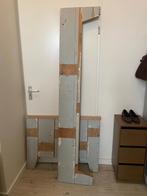 Houten bedombouw Piet Hein Eek stijl, verstelbare lattenbode, Ophalen, 90 cm, Eenpersoons, Piet Hein Eek