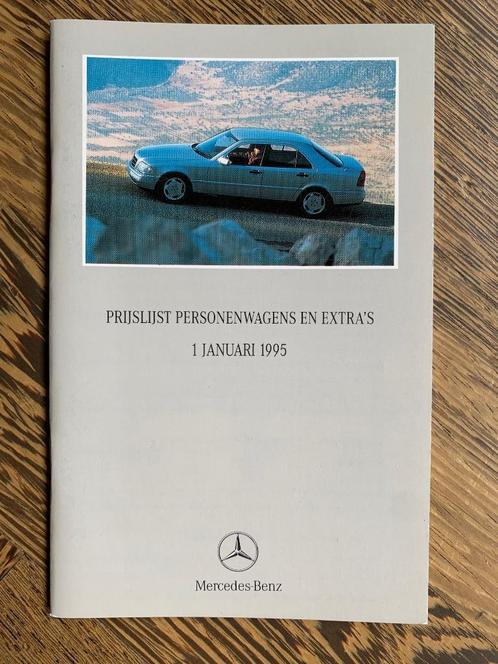 Prijslijst Mercedes-Benz personenwagens januari 1995, Boeken, Auto's | Folders en Tijdschriften, Zo goed als nieuw, Mercedes, Ophalen of Verzenden