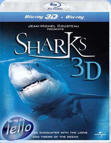 Blu-ray 3D: Sharks (2004 Docu) nieuw, NLO/G
