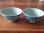 2 porseleinen Celadon kommen, Verzenden