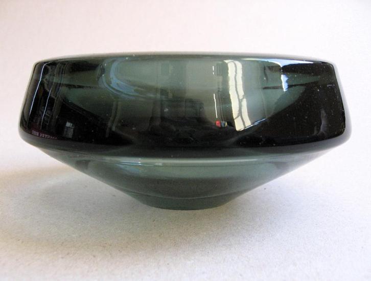 Dikwandige glazen asbak, A.D.Copier jaren 40, Antiek en Kunst, Antiek | Glas en Kristal, Ophalen of Verzenden