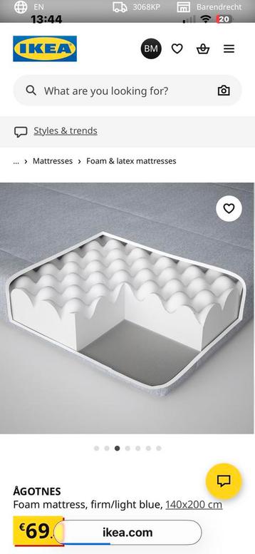 Ikea Gursken bed and agotnes foam matress - afbeelding 4