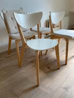 Nordmyra ikea stoelen 4 stuks inclusief kussens, Ophalen, Gebruikt, Wit, Vier