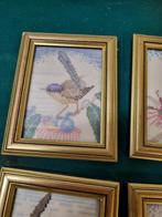 schilderijtjes geborduurd met vogels, Ophalen of Verzenden