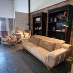 Chesterfield Dareton 3-zits + 2 fauteuils - Beige // NIEUW!, Ophalen, 250 tot 300 cm, 75 tot 100 cm, Rechte bank
