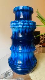 Grote West Germany Pagode vaas blauw Scheurich 266-40, Ophalen