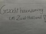 Gezocht: huurwoning voor 2 personen – Zuid-Holland