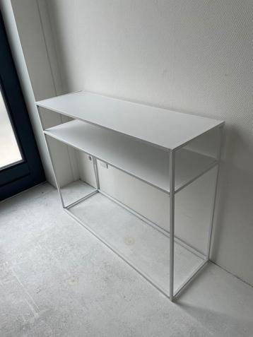 Bijzettafel, Sidetable, wandtafel wit nieuw