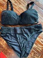 Sapph zwarte bikini geborduurd maat 85D broekje L, Kleding | Dames, Badmode en Zwemkleding, Zwart, Ophalen of Verzenden, Zo goed als nieuw