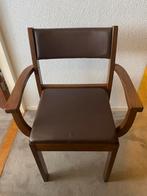 Po stoelen 2x, Huis en Inrichting, Stoelen, Ophalen, Gebruikt, Twee, Bruin