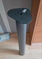 2x poot Bonita tafel/buro rond metaal zwart 7,6x90cm €14,99, 50 tot 100 cm, Rond, Zo goed als nieuw, Metaal