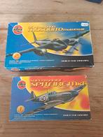 Airfix (01071 + 03019) Supermarine Spitfire & De Havilland, Hobby en Vrije tijd, Overige merken, Ophalen of Verzenden, Zo goed als nieuw