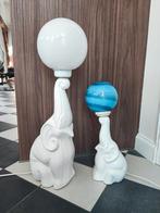 Vintage olifant lampen, Huis en Inrichting, Lampen | Tafellampen, Ophalen of Verzenden, Zo goed als nieuw, Minder dan 50 cm