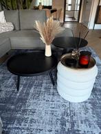 Salon/bijzettafel set of los, Huis en Inrichting, Tafels | Salontafels, Ophalen, 50 tot 100 cm, Rond, Zo goed als nieuw