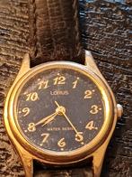 vintage Lorus dameshorloge met een goudkleurige kast, blauwe, Ophalen of Verzenden