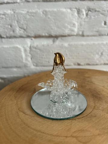 Kerstbeeldje - Decoratief Glas Ornament beschikbaar voor biedingen