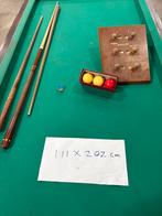 Biljart tafel met verstelbare voet 111/222 cm, Ophalen, Zo goed als nieuw, Biljarttafel