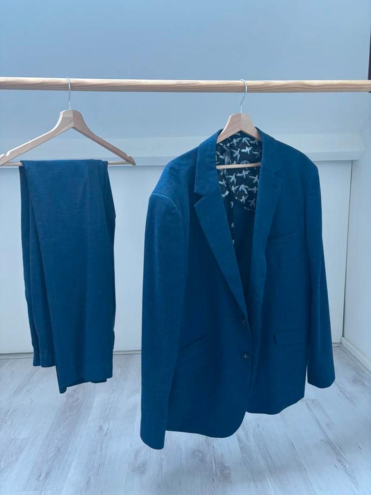 Cavani herenpak lengte + grote maat!, Kleding | Heren, Kostuums en Colberts, Zo goed als nieuw, Overige maten, Blauw, Ophalen