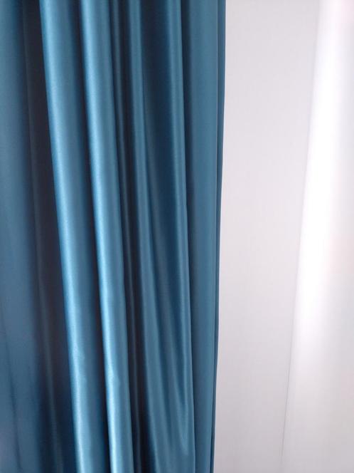 Veneta overgordijnen Petrol, Huis en Inrichting, Stoffering | Gordijnen en Lamellen, Nieuw, 200 cm of meer, 200 cm of meer, Ophalen of Verzenden