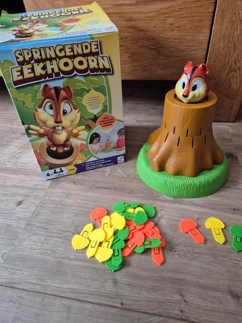 Spannend spel: Springende eekhoorn, met eikels, Hobby en Vrije tijd, Gezelschapsspellen | Overige, Gebruikt, Een of twee spelers