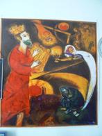 hele grote poster van litho Marc Chagall, koning David, Antiek en Kunst, Ophalen