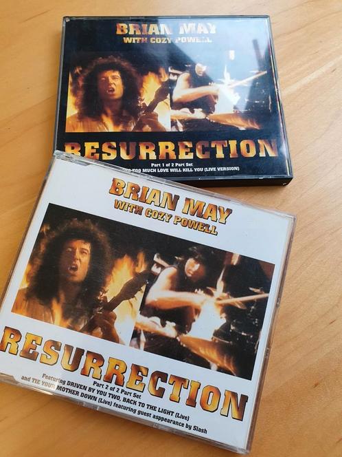Brian May - Resurrection Part 1 and 2 UK 1993 Withdrawn, Cd's en Dvd's, Cd Singles, Zo goed als nieuw, Rock en Metal, 2 t/m 5 singles