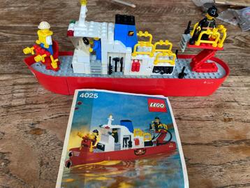 lego 4025 brandweerboot 1982 en diverse andere sets  beschikbaar voor biedingen