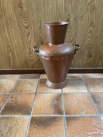 Antieke Koperen vaas / paraplubak 48cm beschikbaar voor biedingen