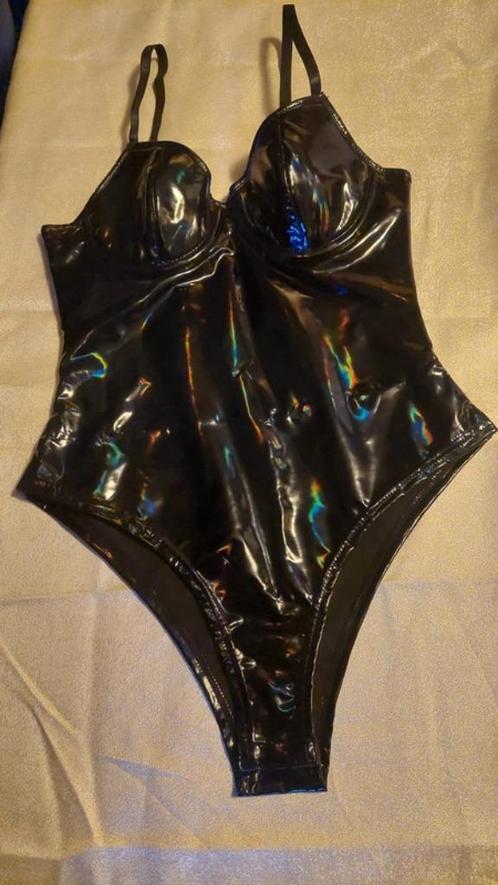 nieuwe lak body maat xs, Kleding | Dames, Ondergoed en Lingerie, Body of Korset, Zwart, Verzenden