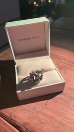 Diamant Point zilveren ring, Sieraden, Tassen en Uiterlijk, Ringen, Ophalen of Verzenden, Zo goed als nieuw, 17 tot 18, Dame